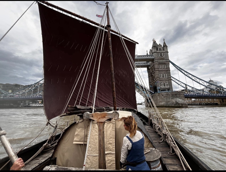 The Viking Ship Replica Arrives in London