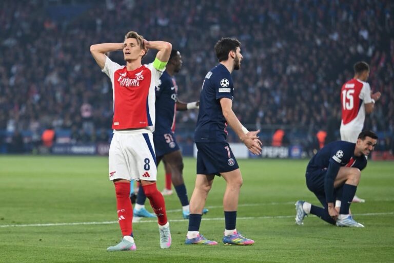 Arsenal falls at Parc des Princes : The gunners’ broken dream